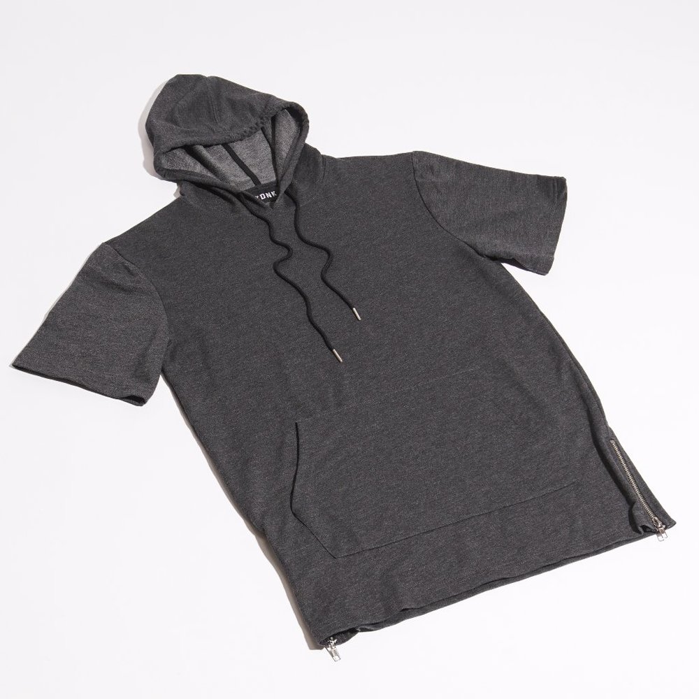 Hooded Tee w/ Zippered Sides